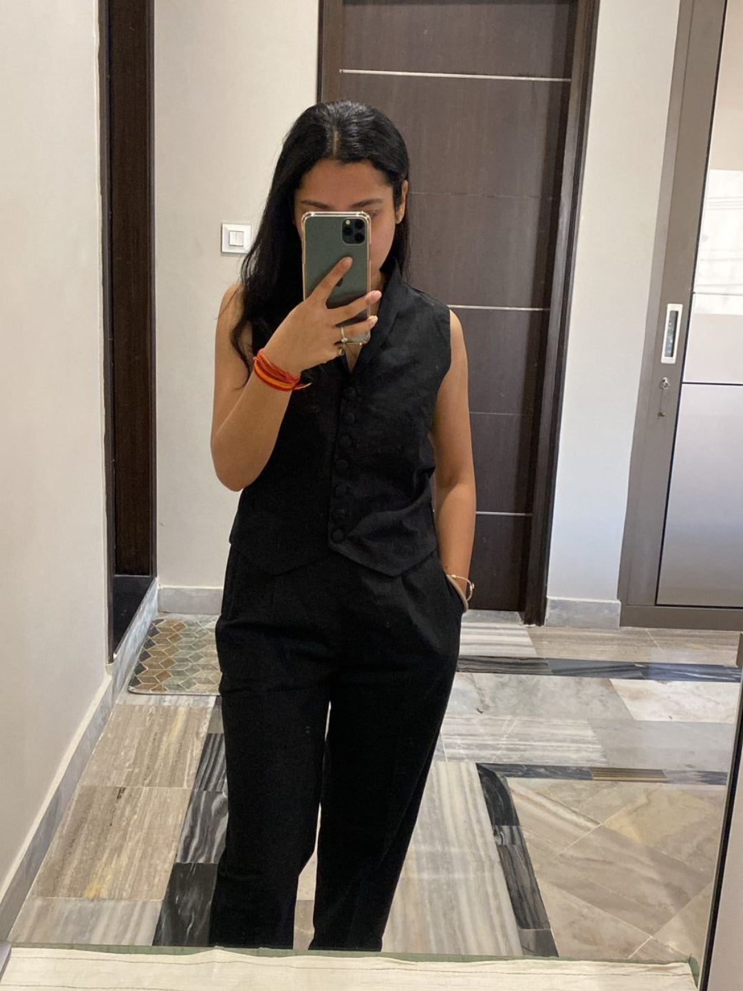 Black Pure Cotton Co-ord Set